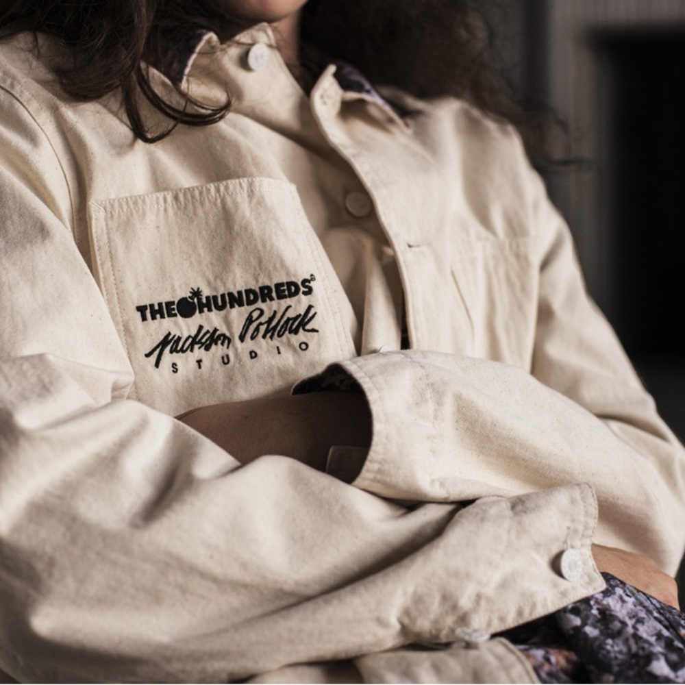 THE HUNDREDS x Jackson Pollock “Studio” Canvas Chore Jacket –  XL and 2XL. NWT